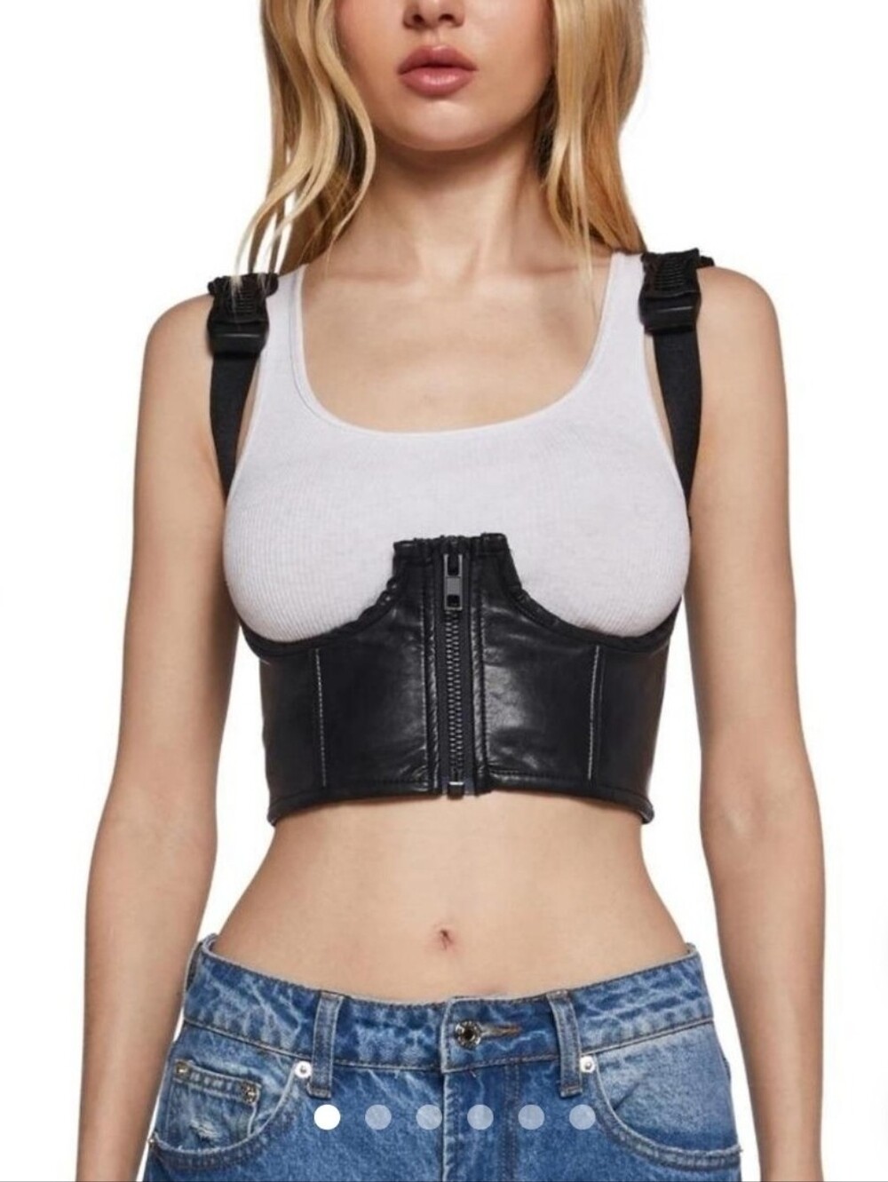 POSTER GRL Dolls Kill Underbust Corset- Black Medium